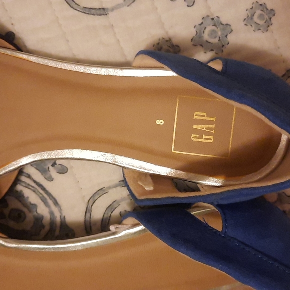 Women's blue flats size 8 - Picture 3 of 6